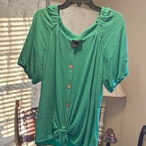 AGB Emerald Button-Down Women's Shirt